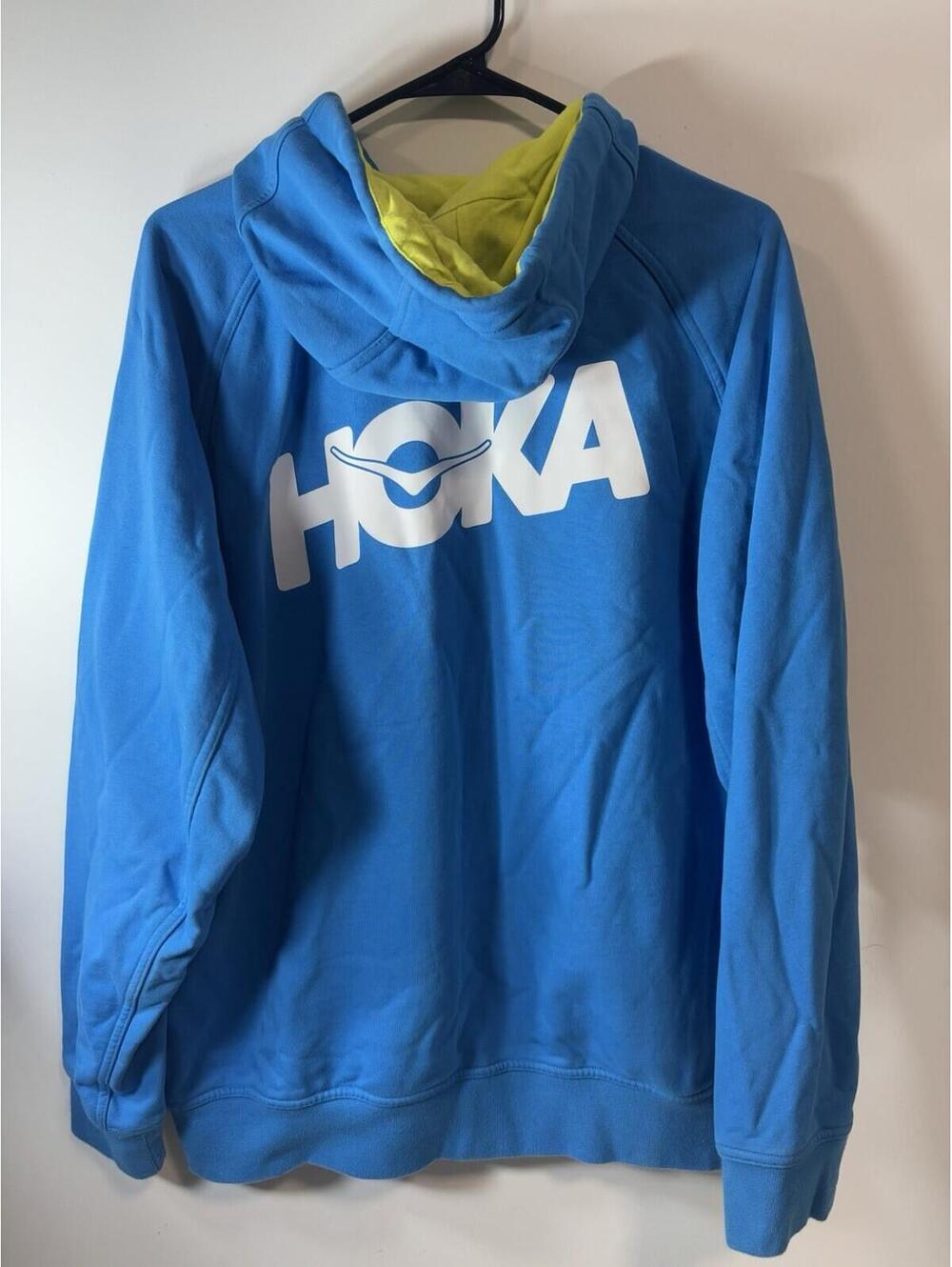 Hoka One One Men's L Running Sweater Blue Performance Jogging - Picture 9 of 10